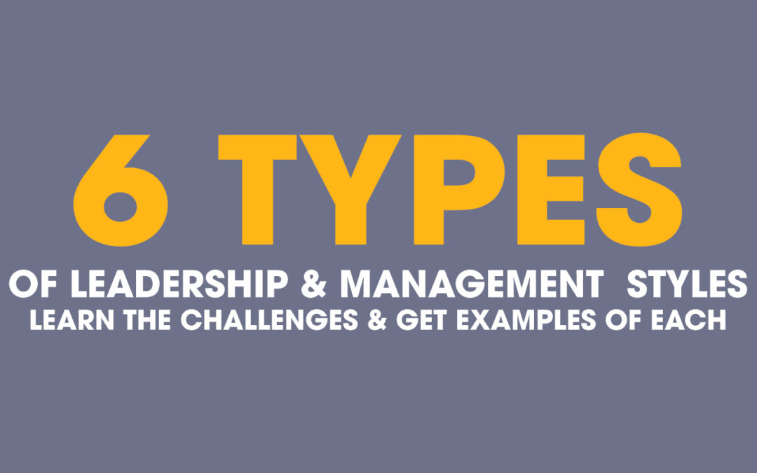 6 Types of Leadership Styles – Management Challenges & Examples